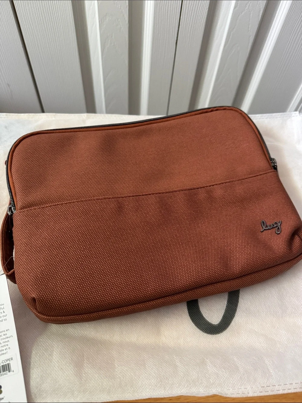 NWT Lug Copper Brown Matte Luxe VL Delta Mini